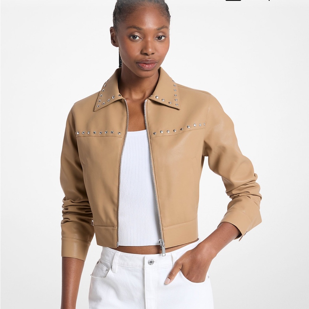Studded Cropped Jacket